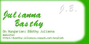 julianna basthy business card