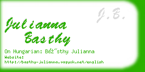 julianna basthy business card